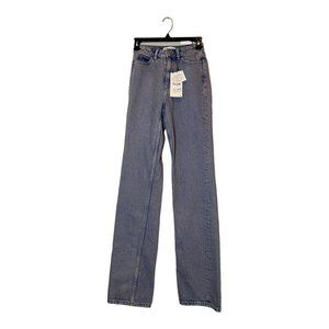 High-Waisted Full Length Straight Leg Jeans (NEVER WORN W/ TAG)